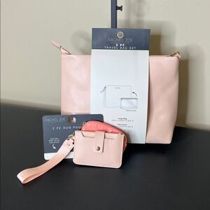 Rachel Zoe | Travel Bag Set & Credit Card Wallet Pouch Set (4 pcs)